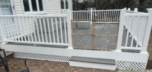 Newly installed back deck.